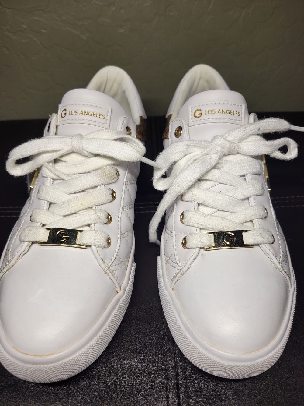 G by GUESS Women's GGMARTI-R Quilted Low Top Sneakers - Size 7.5M